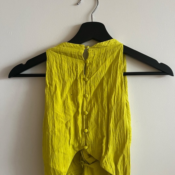 bright yellow dress with open back detail - Picture 7 of 7